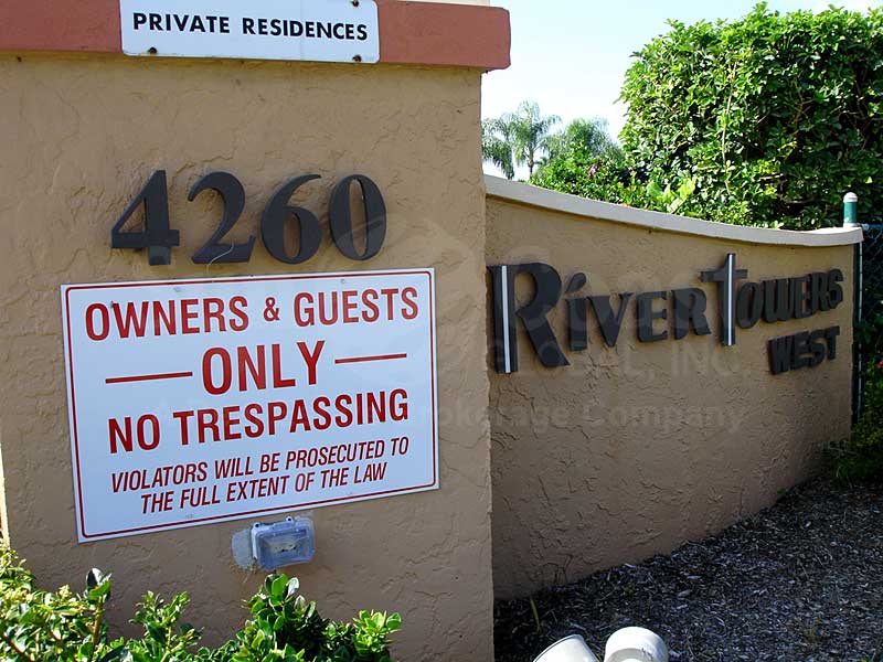 River Towers Signage